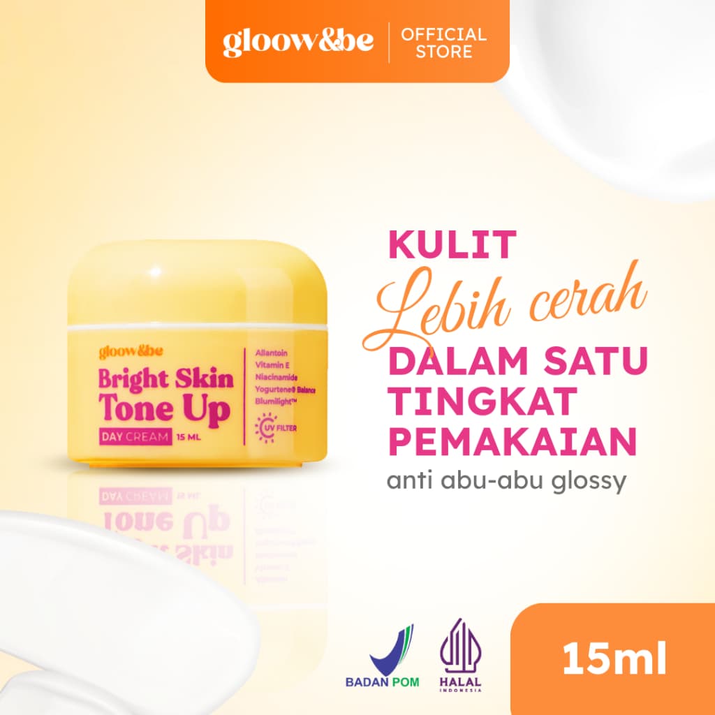 Glow and Be Tone Up - Base untuk kulit berminyak, foto produk detail