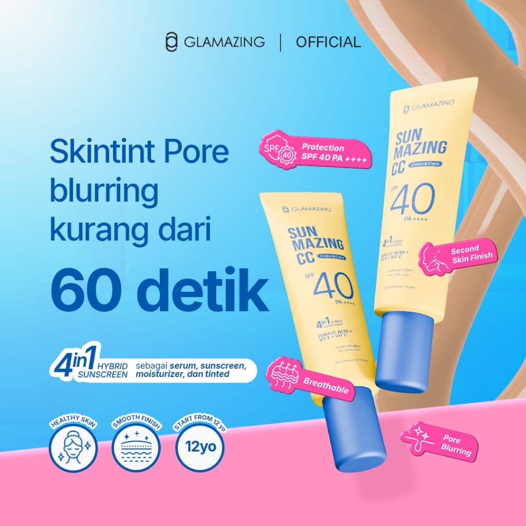Sunmazing Glamazing - Base untuk kulit berminyak, foto produk detail