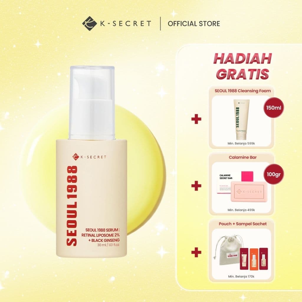 K-Secret 1988 Serum - Skincare untuk kulit berminyak, foto produk detail