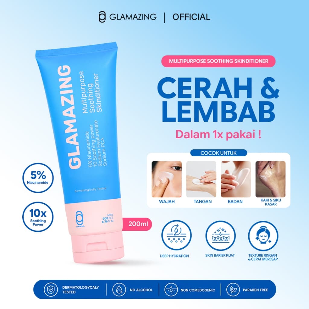 Moisturiser Glamazing - Skincare untuk kulit berminyak, foto produk detail