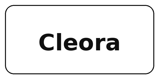 Logo brand Cleora — kolaborasi dengan Ismi Maulidia