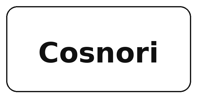 Logo brand Cosnori — kolaborasi dengan Ismi Maulidia
