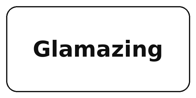 Logo brand Glamazing — kolaborasi dengan Ismi Maulidia