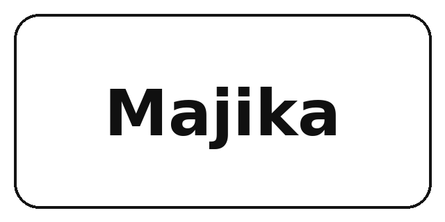 Logo brand Majika — kolaborasi dengan Ismi Maulidia