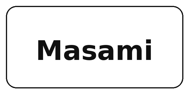 Logo brand Masami — kolaborasi dengan Ismi Maulidia