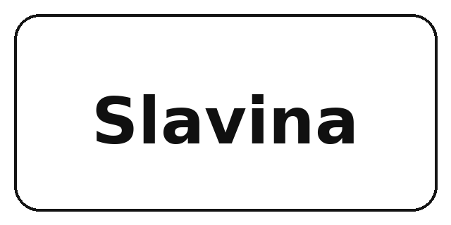 Logo brand Slavina — kolaborasi dengan Ismi Maulidia